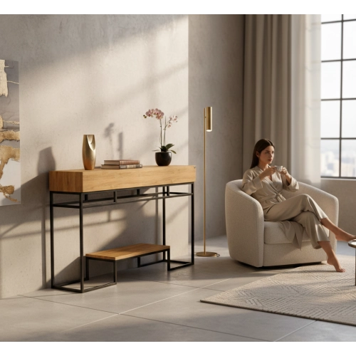 KONSOLA  DREWNO LITE DĄB OLCHA SKD-319